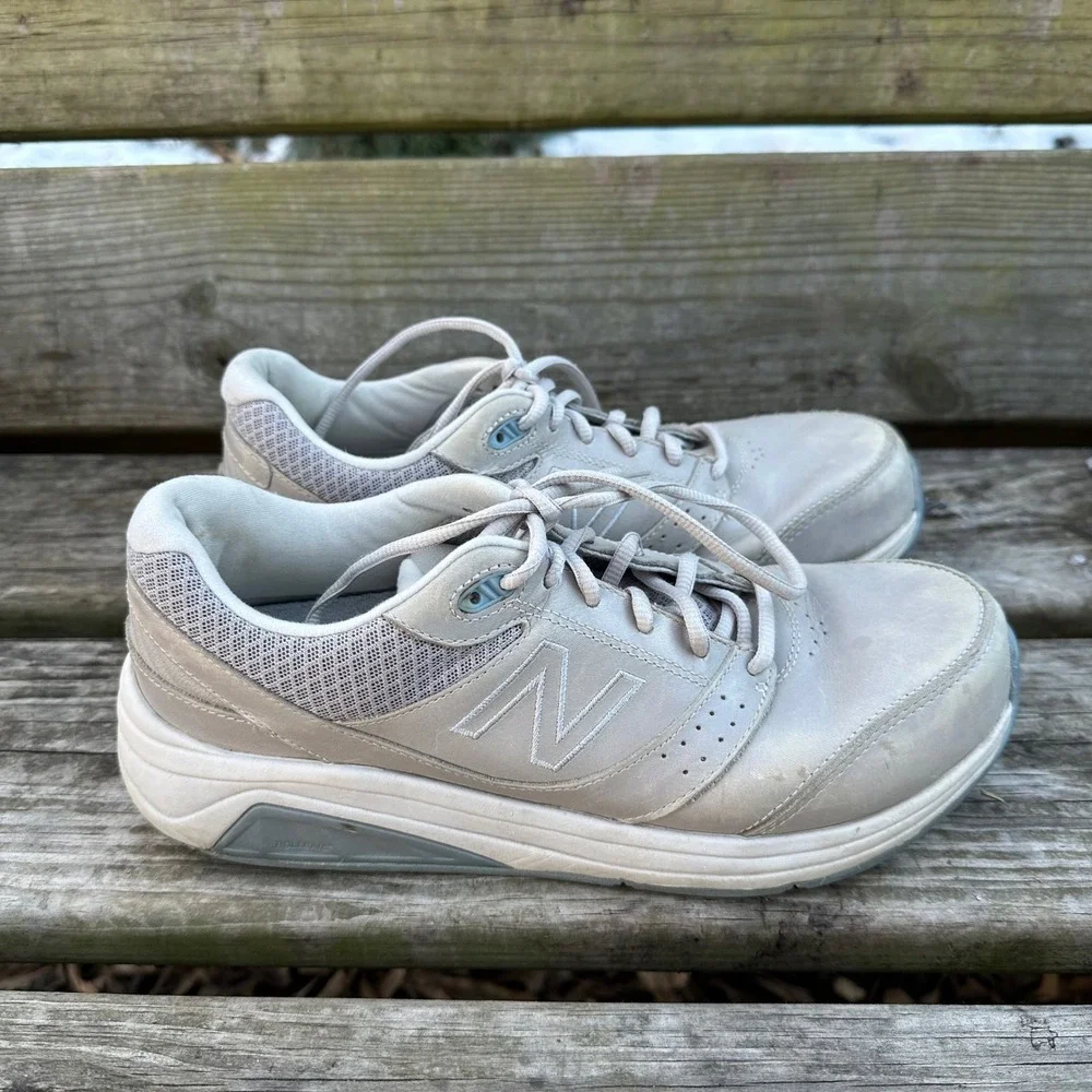 New‎ Balance 928v2 Gray Blue Leather Walking Shoes Sneakers SWW928GR2 Size 9.5